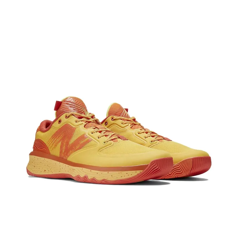 New Balance Hesi Slip Resistant Low Top Vintage Basketball Shoes Men's Orange Yellow-2