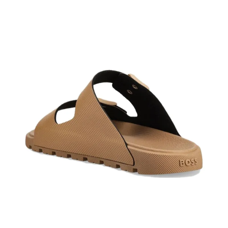HUGO BOSS Slide Slippers Men's Brown-3