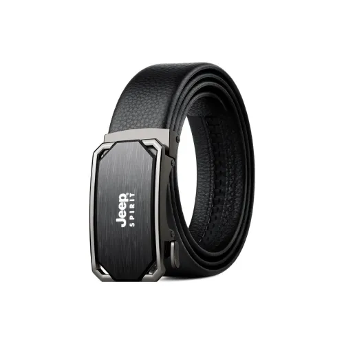 JEEP SPIRIT Automatic Buckle High End Elegant Cow Leather Leather Belts Men's Width 3.5CM