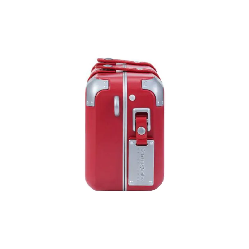 SAMSONITE Polycarbonate With Cow Split Leather Crossbody Bag Shoulder Bag Women's Red-2
