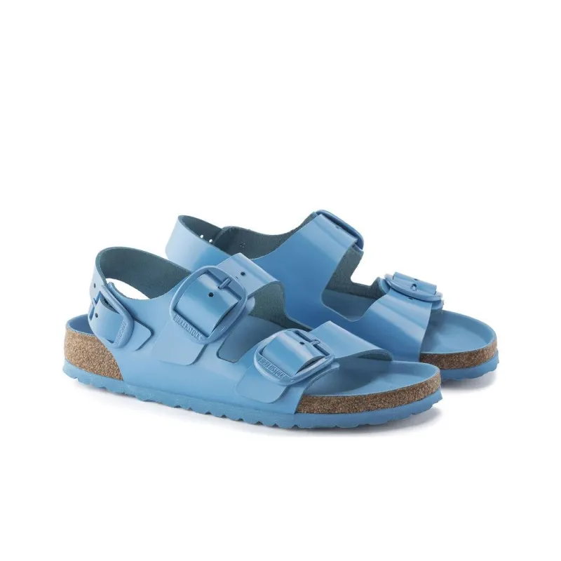 Birkenstock Milano Big Buckle Beach Sandals Women's Sky Blue Narrow Fit-2