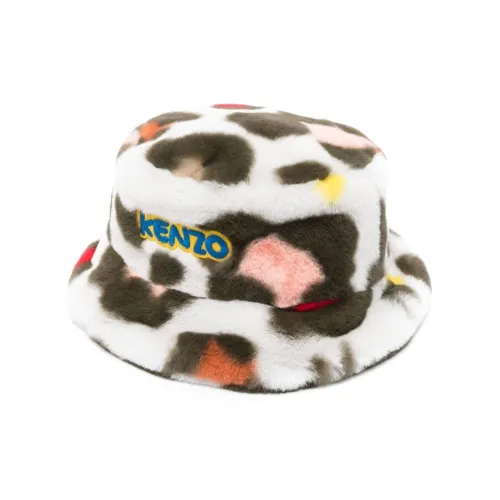 KENZO Logo-patch Leopard-print Bucket Hat