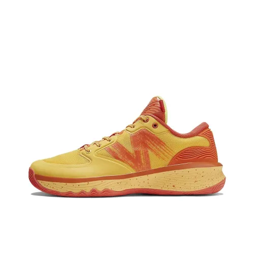 New Balance Hesi Slip Resistant Low Top Vintage Basketball Shoes Men's Orange Yellow