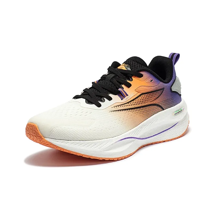 361° Cushioned Wear Resistant Breathable Lightweight Low Top Sprint Running Shoes Men's Sweet Pie Orange-1