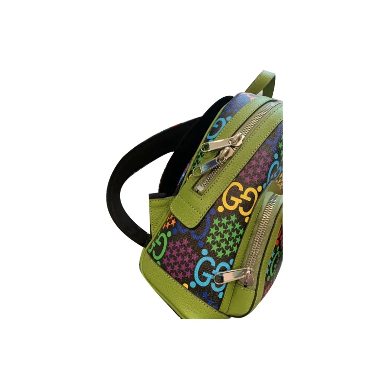GUCCI Canvas With Leather Kids' Backpack Backpack Women's Multicolor Color Blocking-4