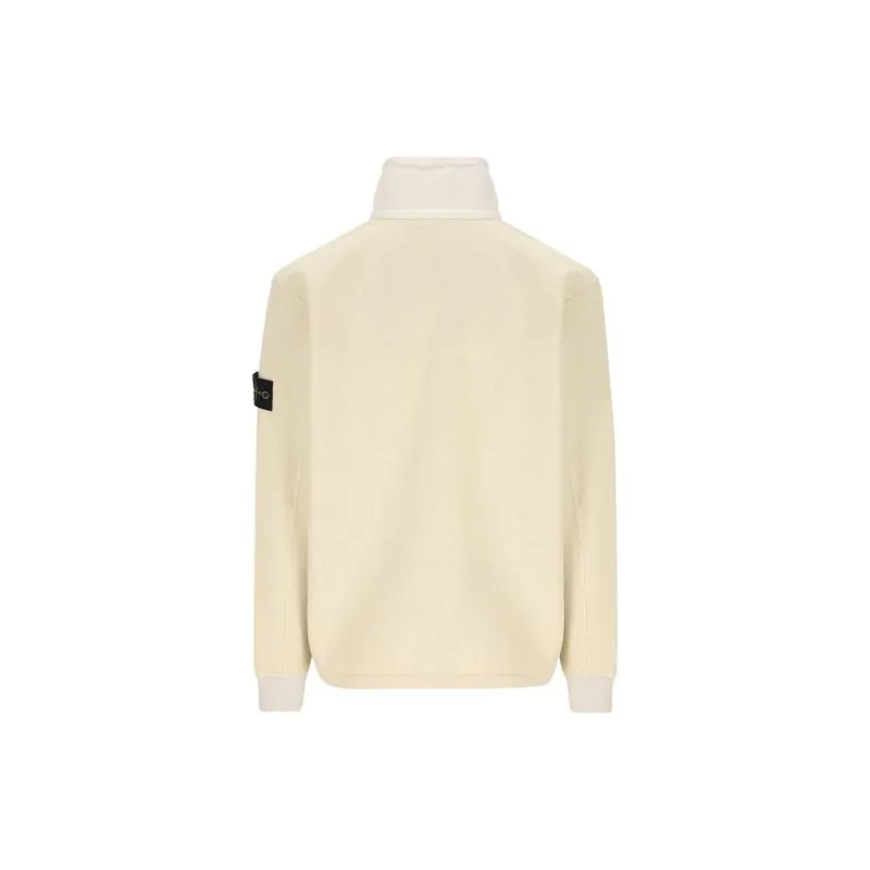 STONE ISLAND High Neck Zipped Sweatshirt-1
