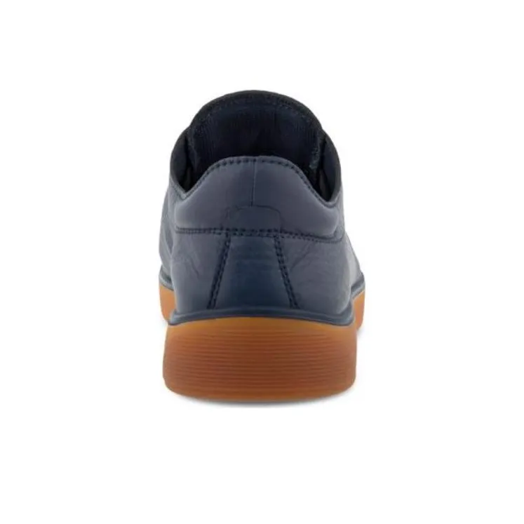 Ecco Low Top Skateboard Shoes Men's Blue-4