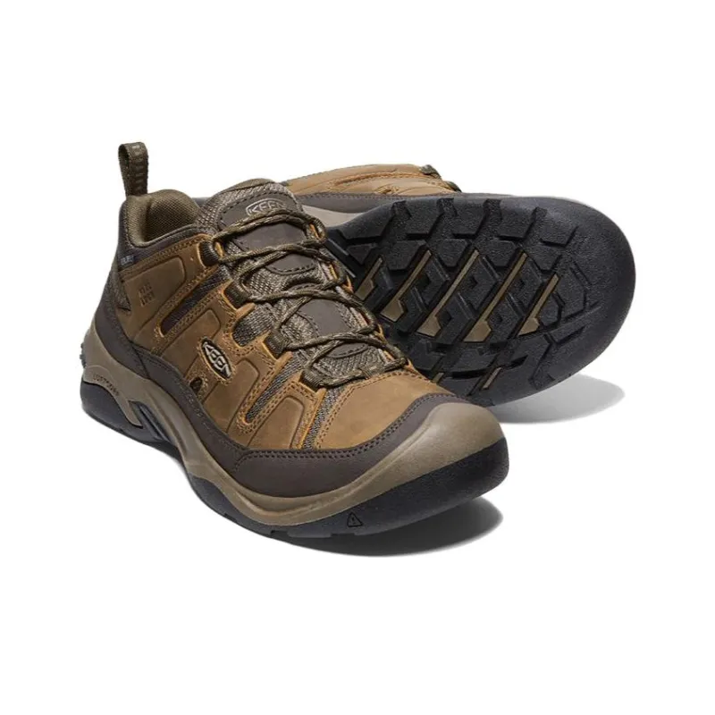 KEEN Circadia Slip Resistant Low Top Mountaineering Hiking Shoes Men's Brown-2