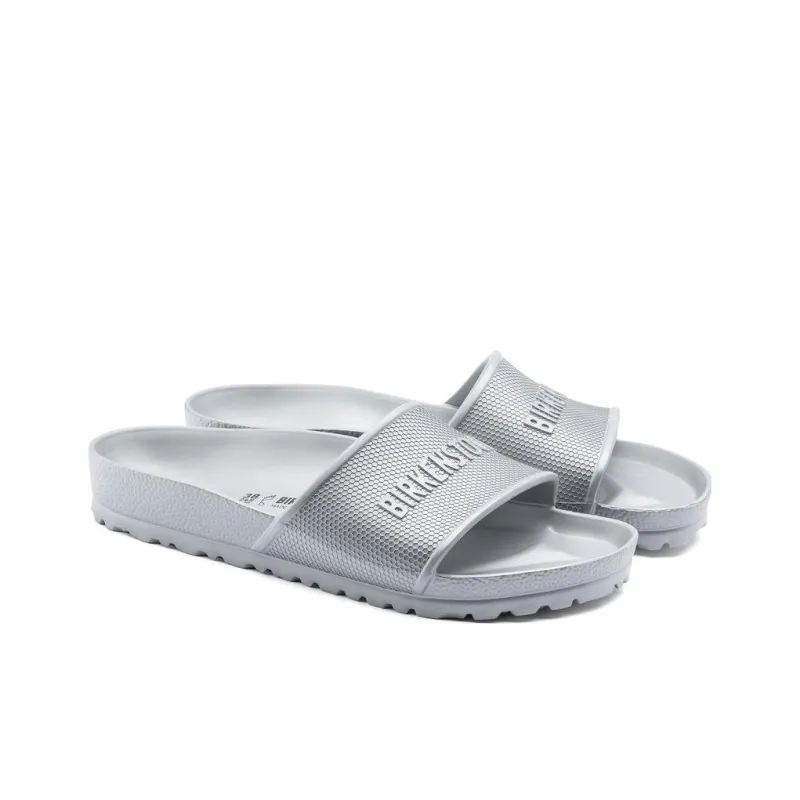 Birkenstock Slide Slippers Unisex Metallic Silver-2