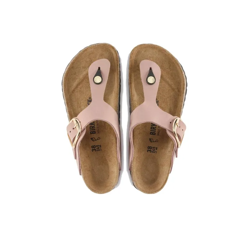 Birkenstock Gizeh Big Buckle Quick-Drying Quiet Flip Flops Women's Pink-3