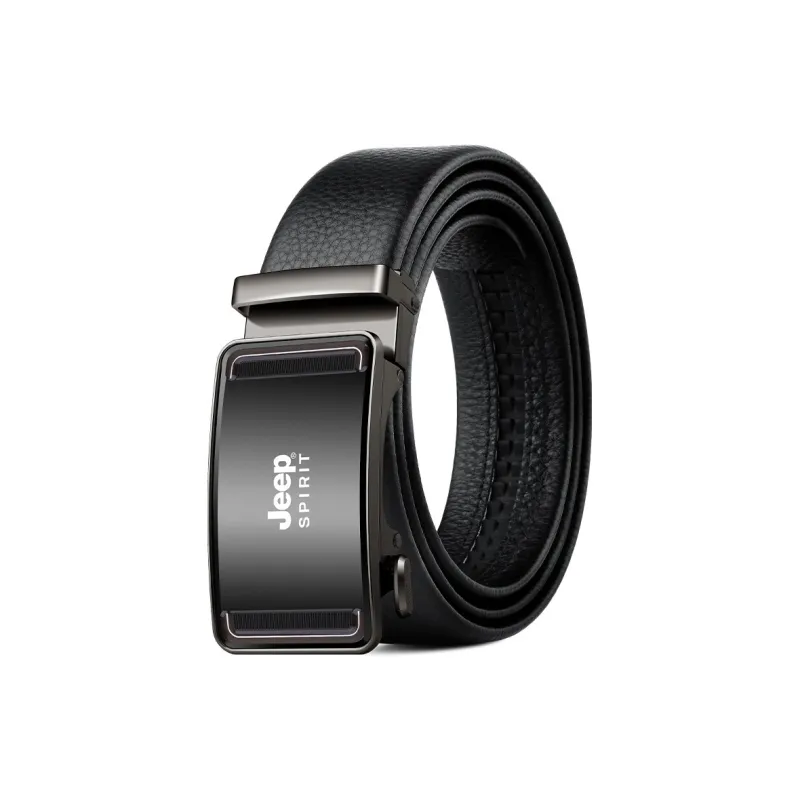 JEEP SPIRIT Automatic Buckle High End Elegant Cow Leather Leather Belts Men's Width 3.5CM-4