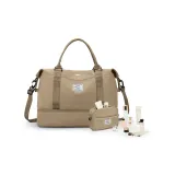 Khaki[Includes Wet-Dry Separation Pocket+Independent Shoe Compartment]