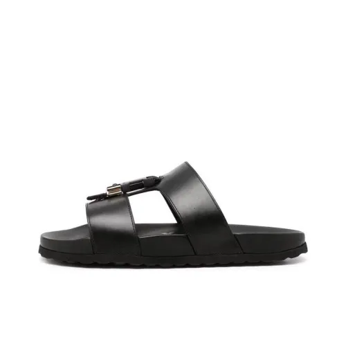 Burberry Barnston Leather Sandal Black