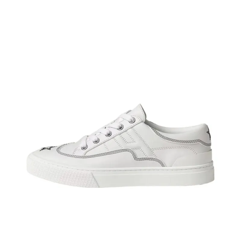 HERMES Low Top Skateboard Shoes Women's White-0