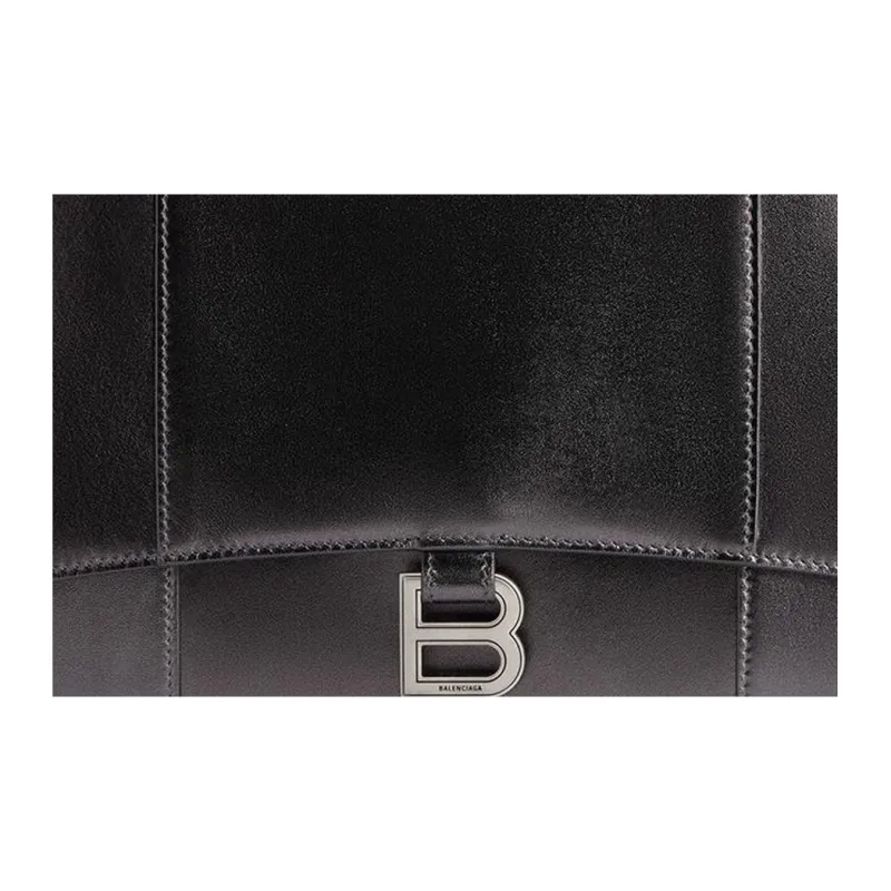 Balenciaga Smooth Calf Leather Clutch Women's Dark Gray-4