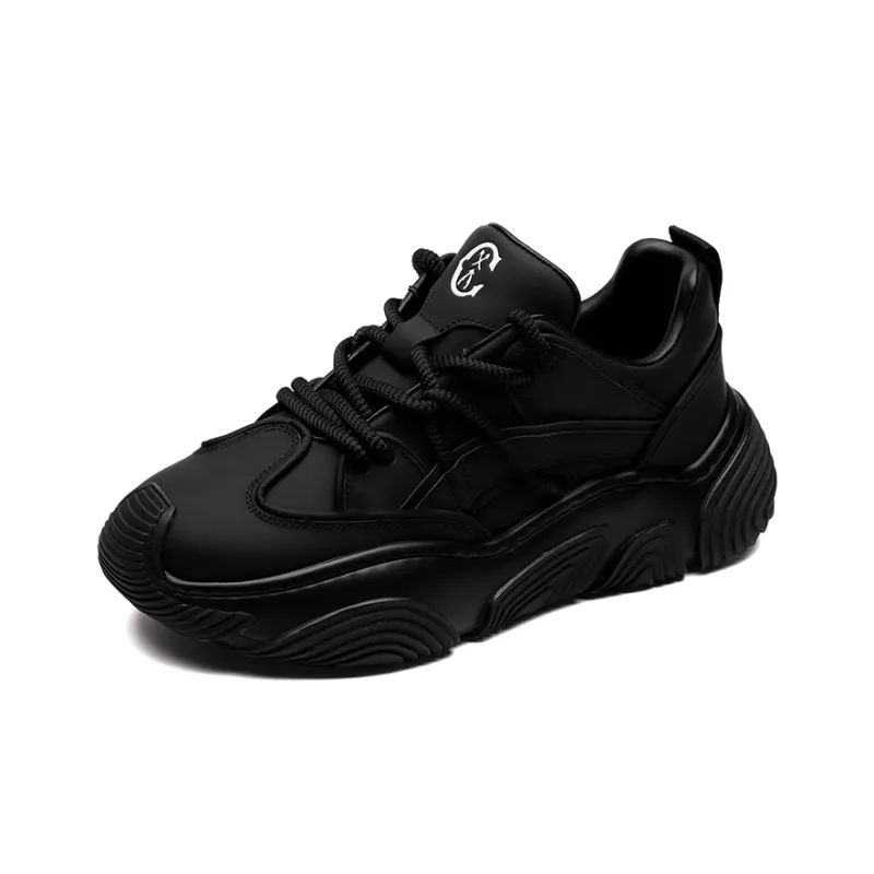 CHARRIOL Low-Top Chunky Sneakers Men's Black-1