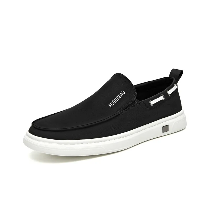Rich Birds Cushioned Wear Resistant Slip Resistant Low Top Skateboard Shoes Men's Black-1