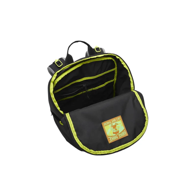 Nike Fabric Backpack Regular Men's Black & Fine Gray & Atomic Green-3