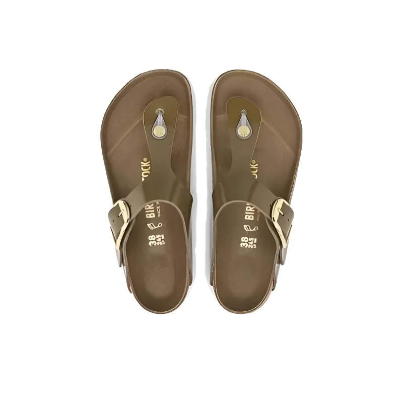 Birkenstock Flip Flops Women's Green Mud Regular-3