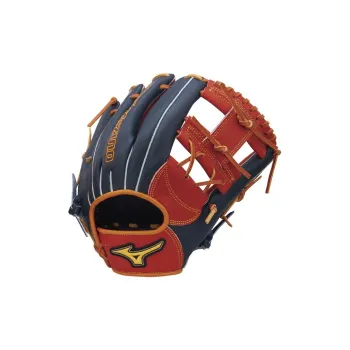 Mizuno Baseball Gloves Catcher's Glove Top Grain Cow Leather Unisex Black Red