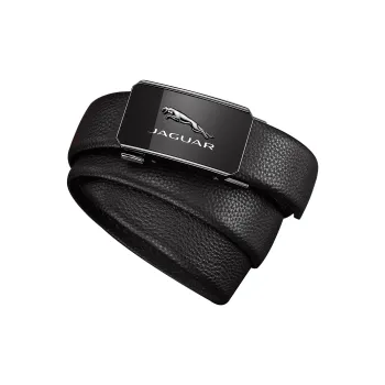 JAGUAR Cow Leather Belts Men's Black Width 3.5CM