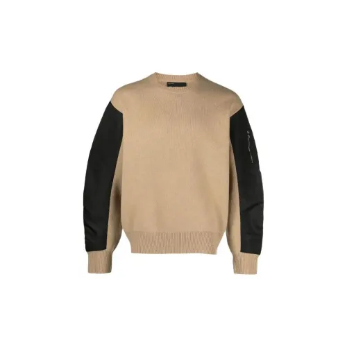 Neil Barrett Contrasting-panel Wool Jumper