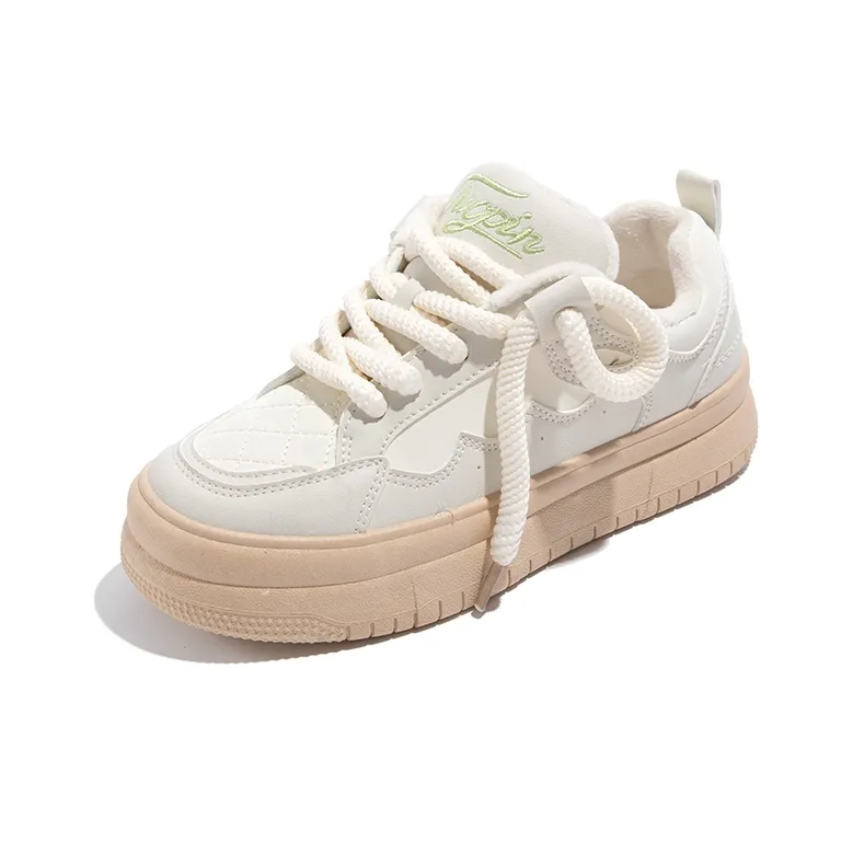 TUOPIN Warm Slip-Resistant Height Increasing Low-Top Skateboard Shoes Women's-28