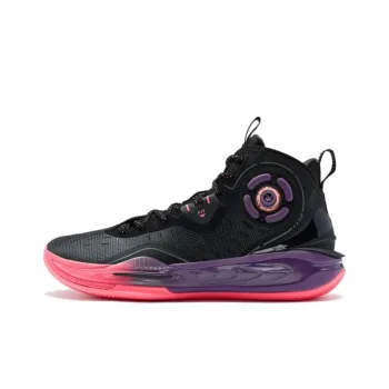 XTEP Mikaze II Cushioning Wear Resistant Low Top Basketball Shoes Men's Black Purple