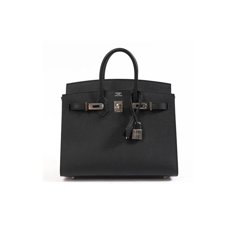HERMES Birkin Epsom Leather Birkin Bag Handbag Women's Noir Black-1