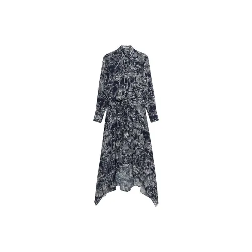 Stella McCartney Long-Sleeved Dresses Women's Navy