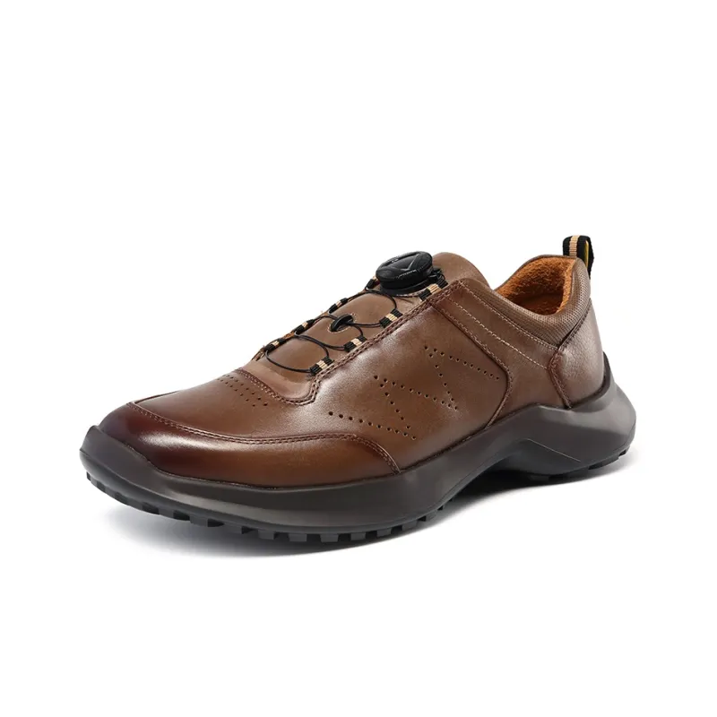 Satchi Low Top Casual Shoes 4cm Men's Brown-1