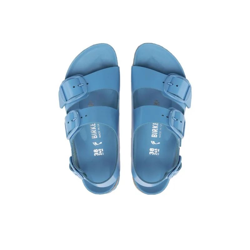 Birkenstock Milano Big Buckle Beach Sandals Women's Sky Blue Narrow Fit-3