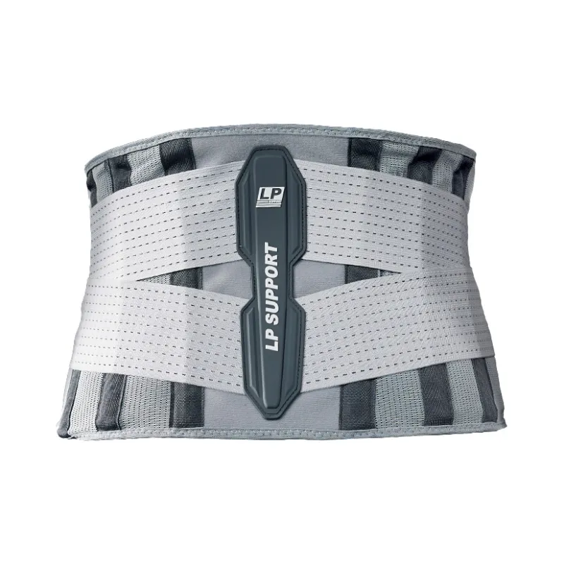 LP SUPPORT Back Support Braces Breathable Protective Compression Black/Gray Polyamide Elastane Polyester Unisex-2