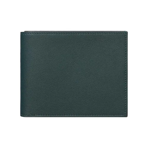 HERMES Citizen Twill Wallets Louboutin Green And Dark Blue