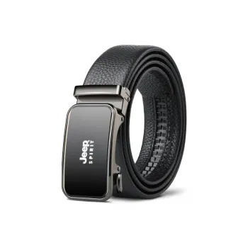 JEEP SPIRIT Vintage Business Automatic Buckle Cow Leather Leather Belts Men's Width  3.5cm