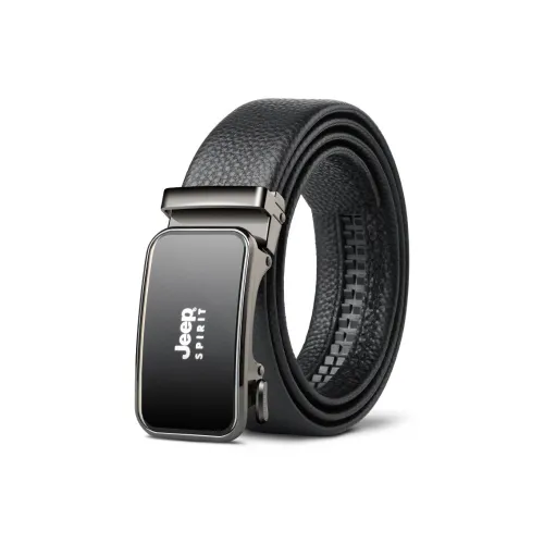 JEEP SPIRIT Vintage Business Automatic Buckle Cow Leather Leather Belts Men's Width: 3.5cm