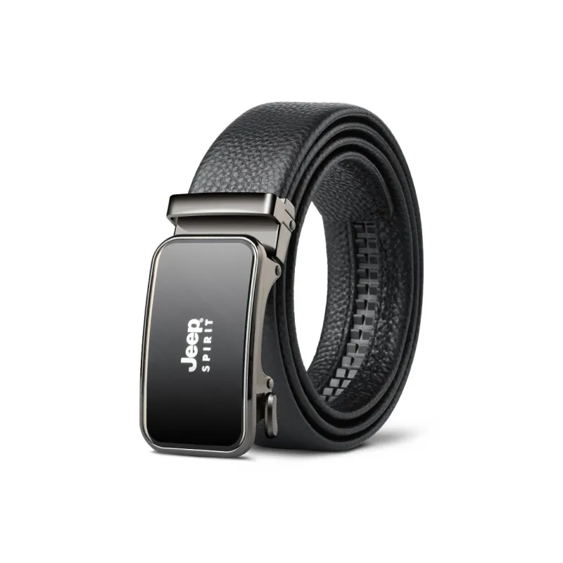 JEEP SPIRIT Vintage Business Automatic Buckle Cow Leather Leather Belts Men's Width  3.5cm-0