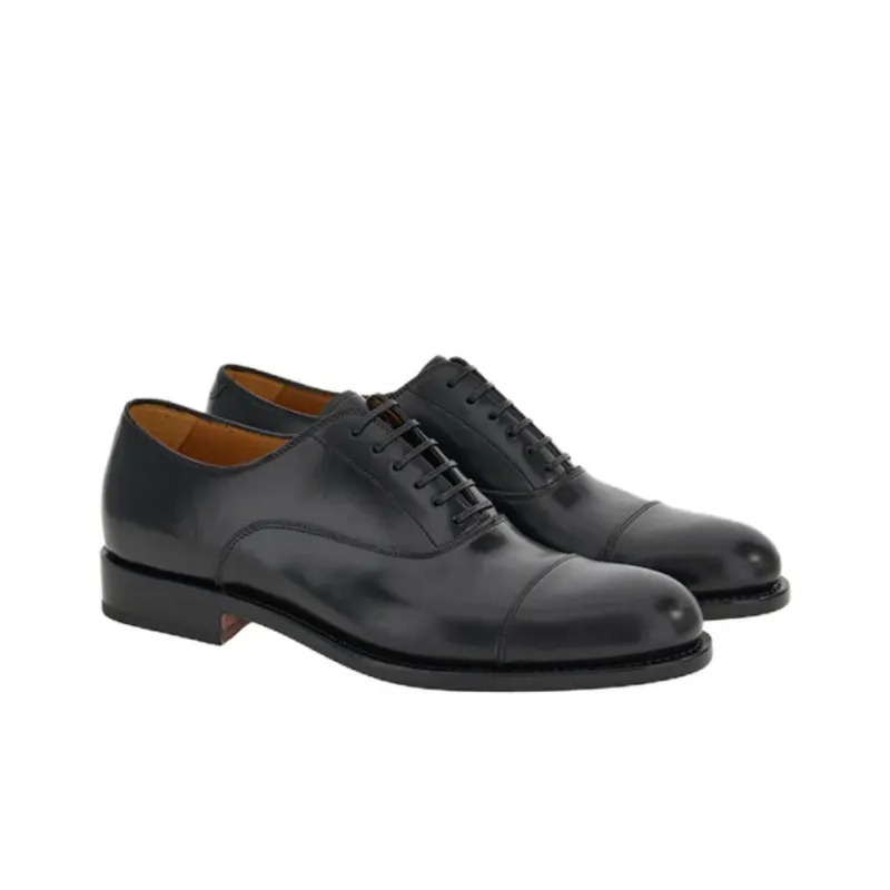 FERRAGAMO Toecapped Leather Oxford Shoes-3