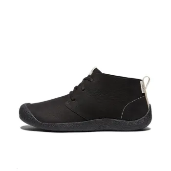 KEEN Mosey Chukka LEATHER Slip-Resistant Mid-Top Outdoor Shoes Men's Black
