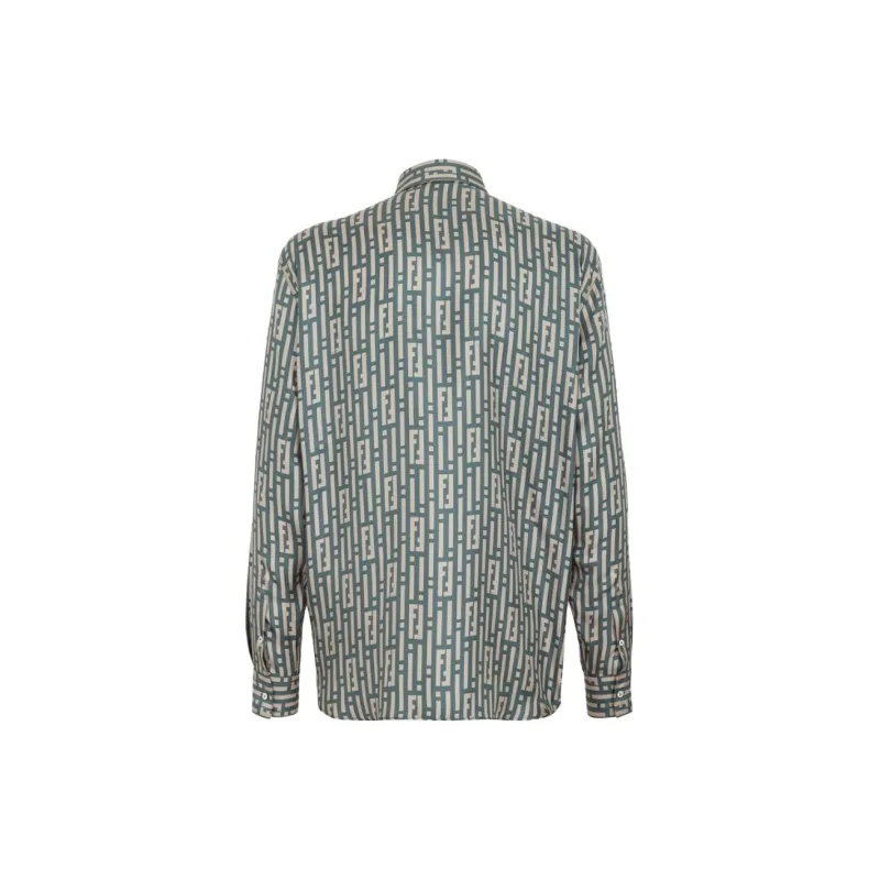FENDI Shirts Men Green-1