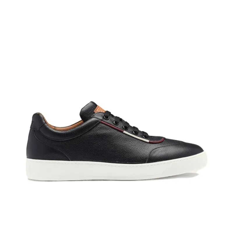 BALLY Low Top Skateboard Shoes Men's Black-1