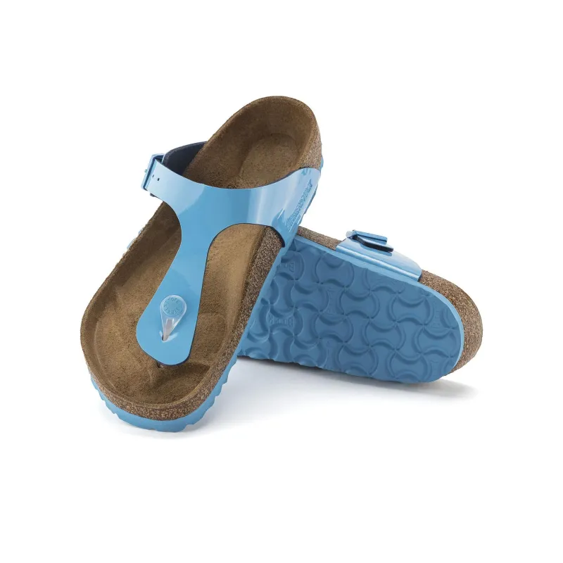 Birkenstock Gizeh Flip Flops Women's Blue Narrow Fit-4