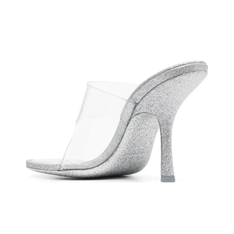 alexander wang Nudie 110mm Glitered Mules-3