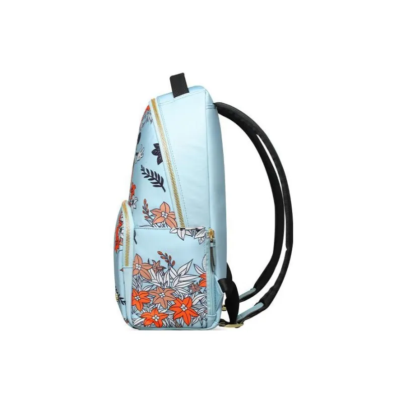 SAMSONITE Fabric Backpack Medium Size Unisex Blue Print-2