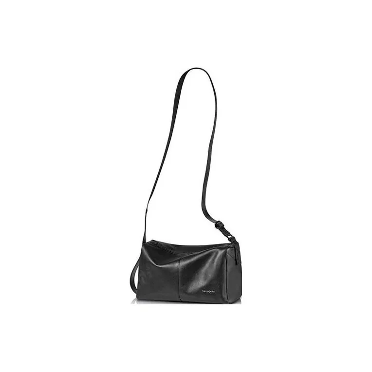 SAMSONITE Cow Leather Shoulder Bag Crossbody Bag Women's Black-1