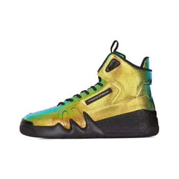 Giuseppe Zanotti/GZ Talon High Top Skateboard Shoes Men's Yellow Green