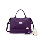 Dark Purple[Includes Wet-Dry Separation Pocket+Independent Shoe Compartment]