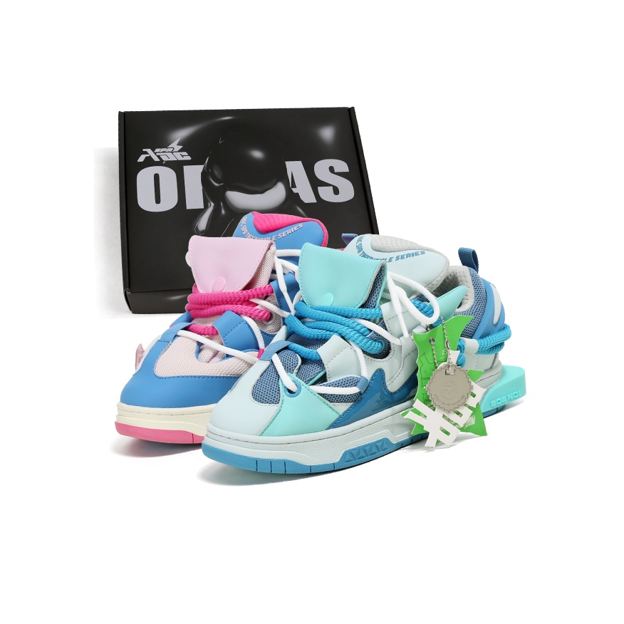 ADCDAVINCI Whale Series Skateboard Shoes Unisex Low Top Blue