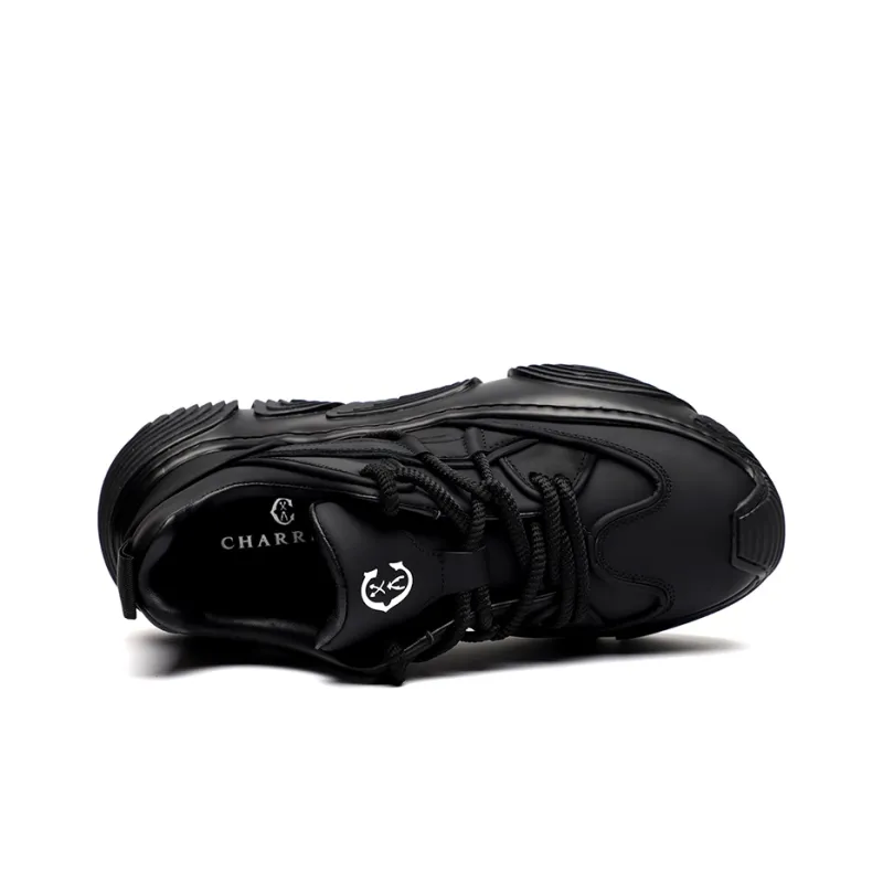 CHARRIOL Low-Top Chunky Sneakers Men's Black-3