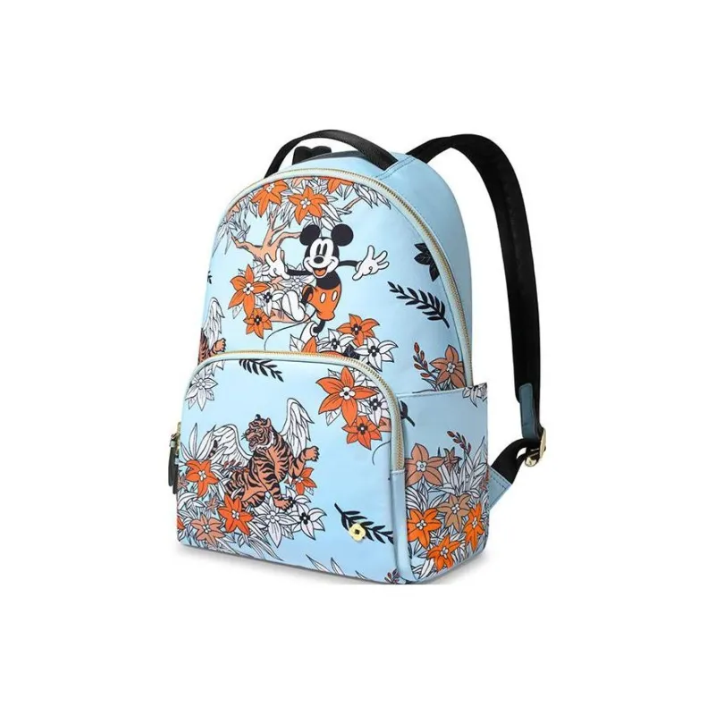 SAMSONITE Fabric Backpack Medium Size Unisex Blue Print-1